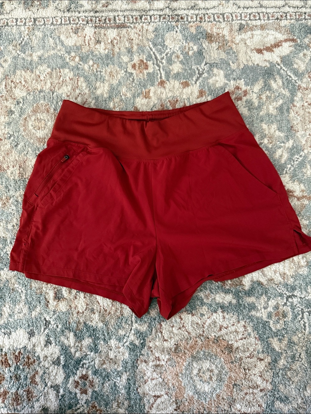 all in motion Red Athletic Shorts with Wide Waistband